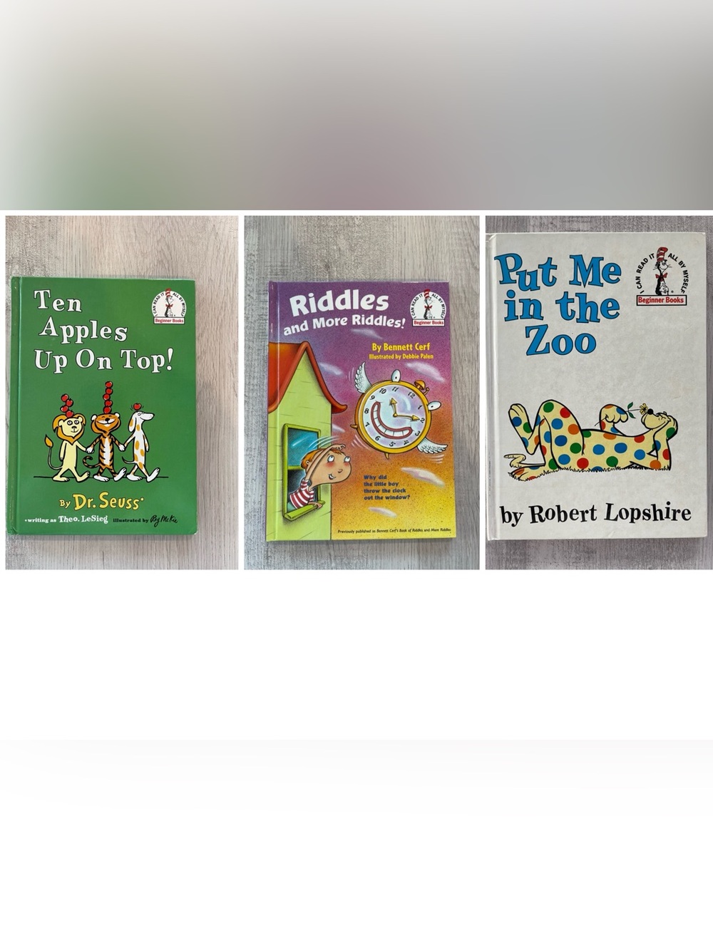 Dr. Seuss set of three books child read library